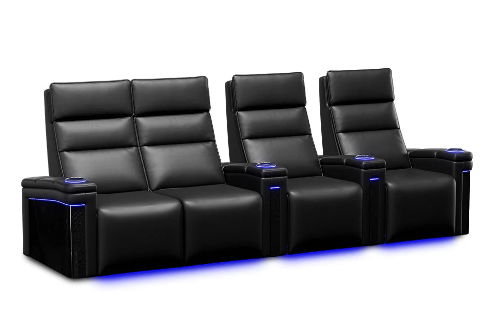 Valencia Monza Pillow Top Carbon Fiber Home Theater Seating - Image 14