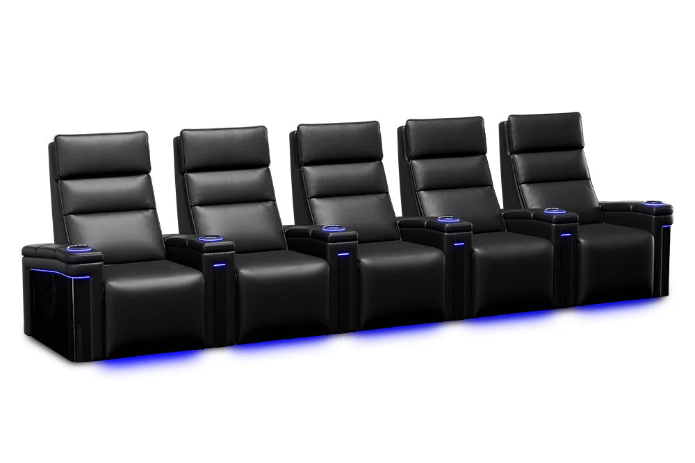 Valencia Monza Pillow Top Carbon Fiber Home Theater Seating - Image 11