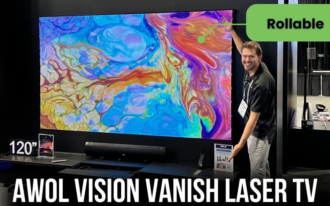 MASSIVE Floor Rising LASER 4K TV – ALL in ONE System DEMO – Awol Vanish Laser TV
