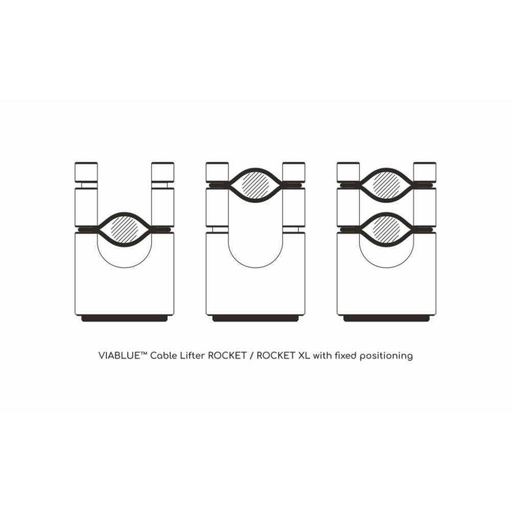 ViaBlue ROCKET Cable Lifters ( 1 set of 4 pieces) - Dreamedia AV